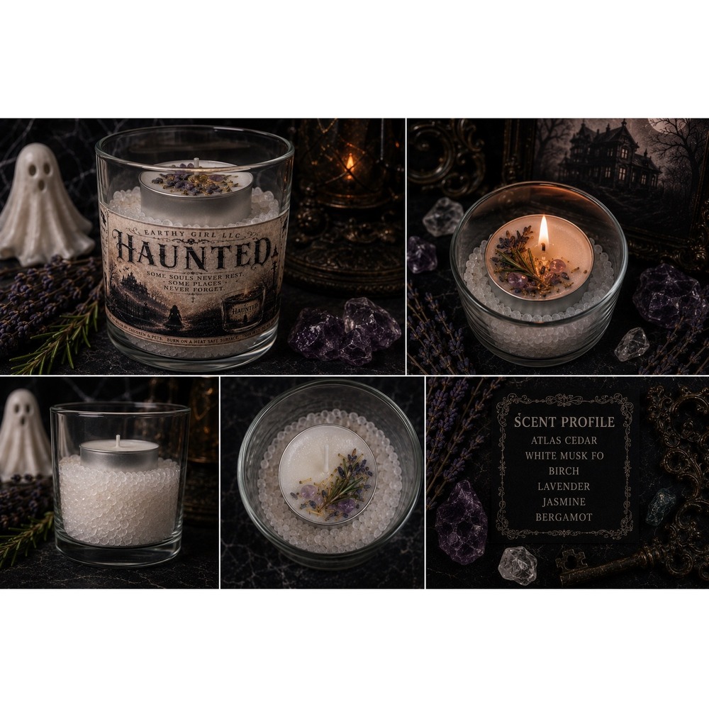 Haunted Tea Light Candle Set